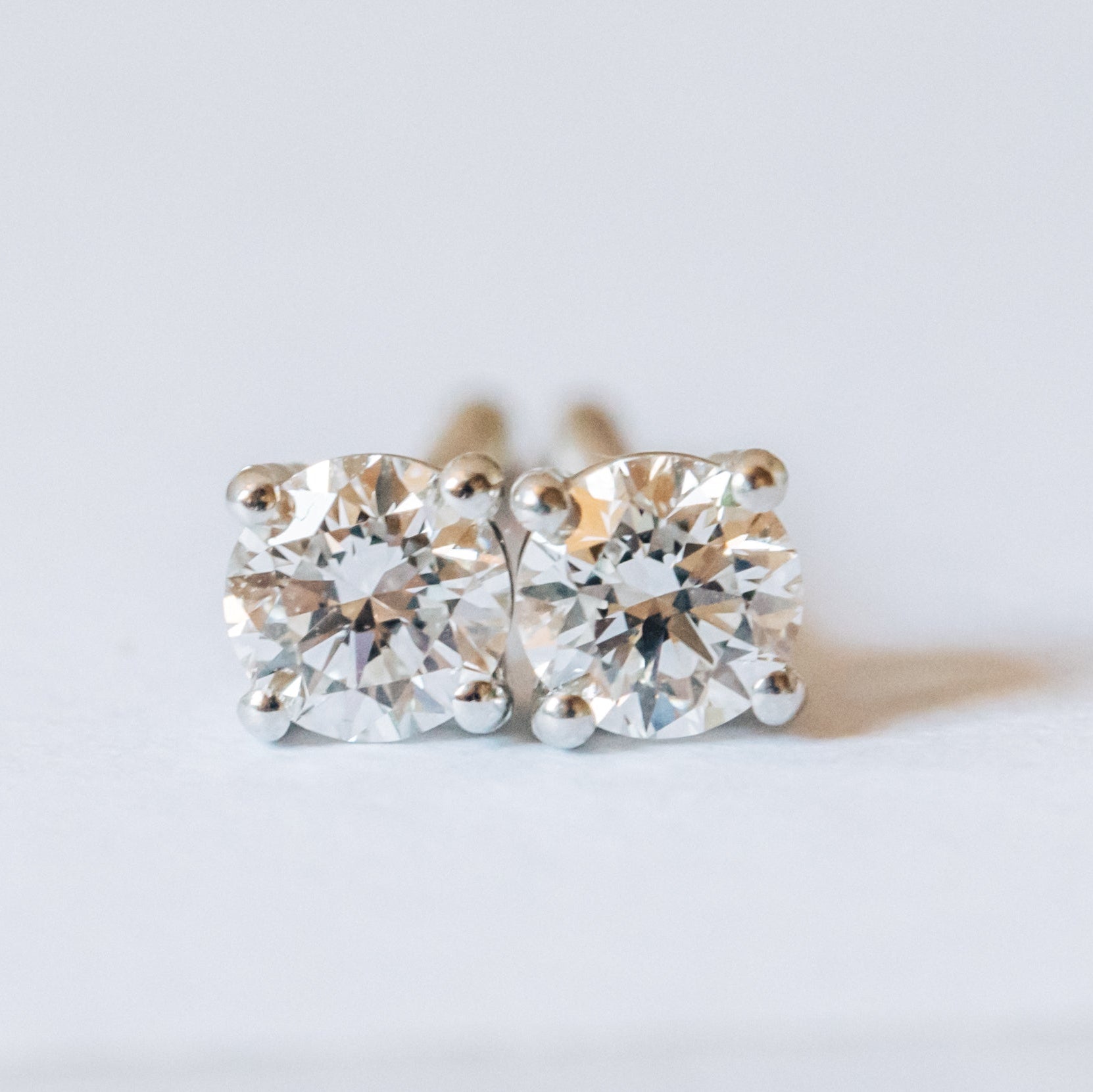 Diamond Studs, 18ct White Gold