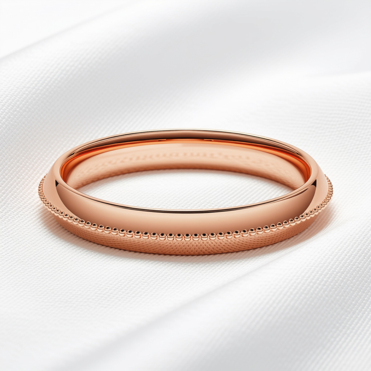Maeve 01 - Milgrain Wedding Band