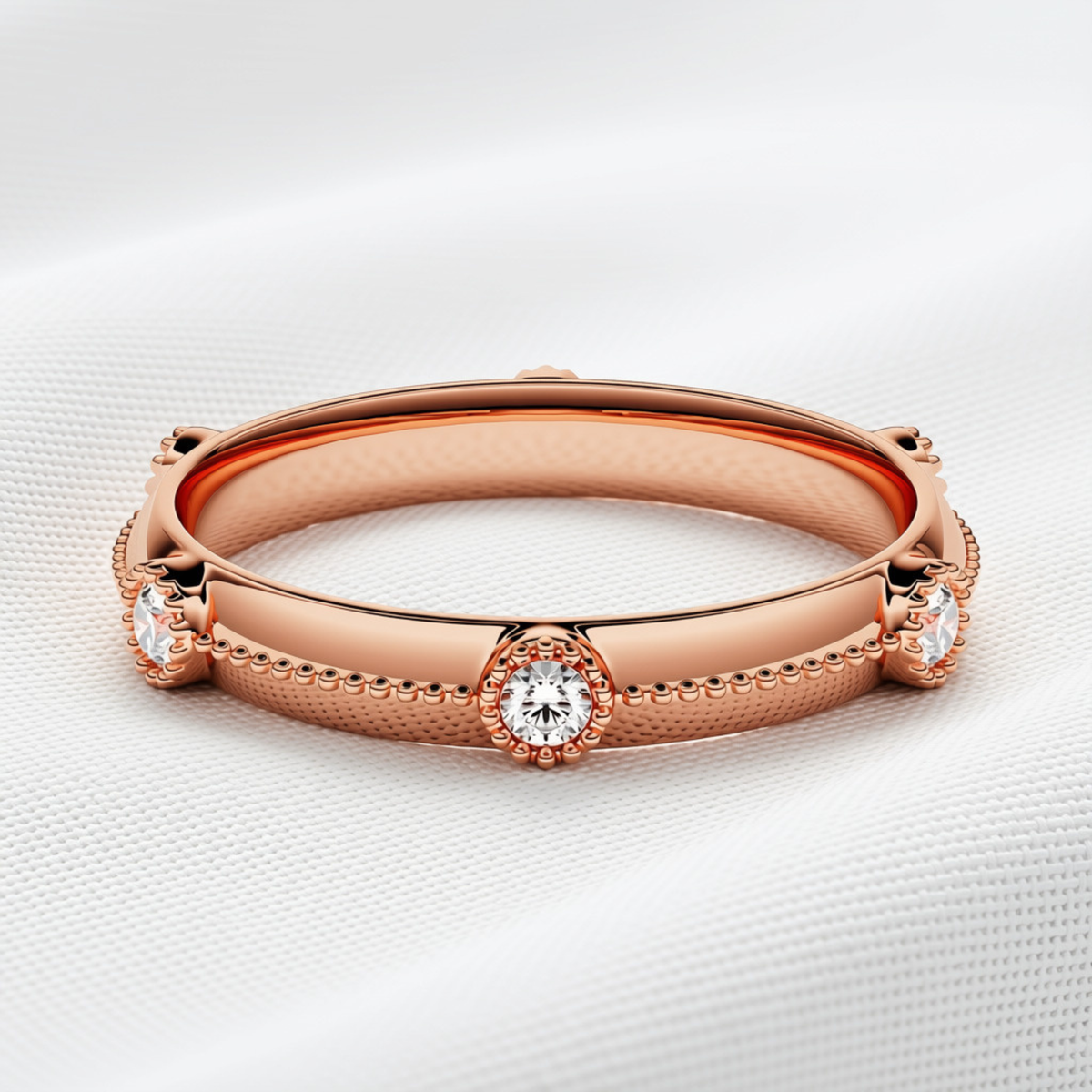 Maeve 02 - Milgrain Anniversary Ring