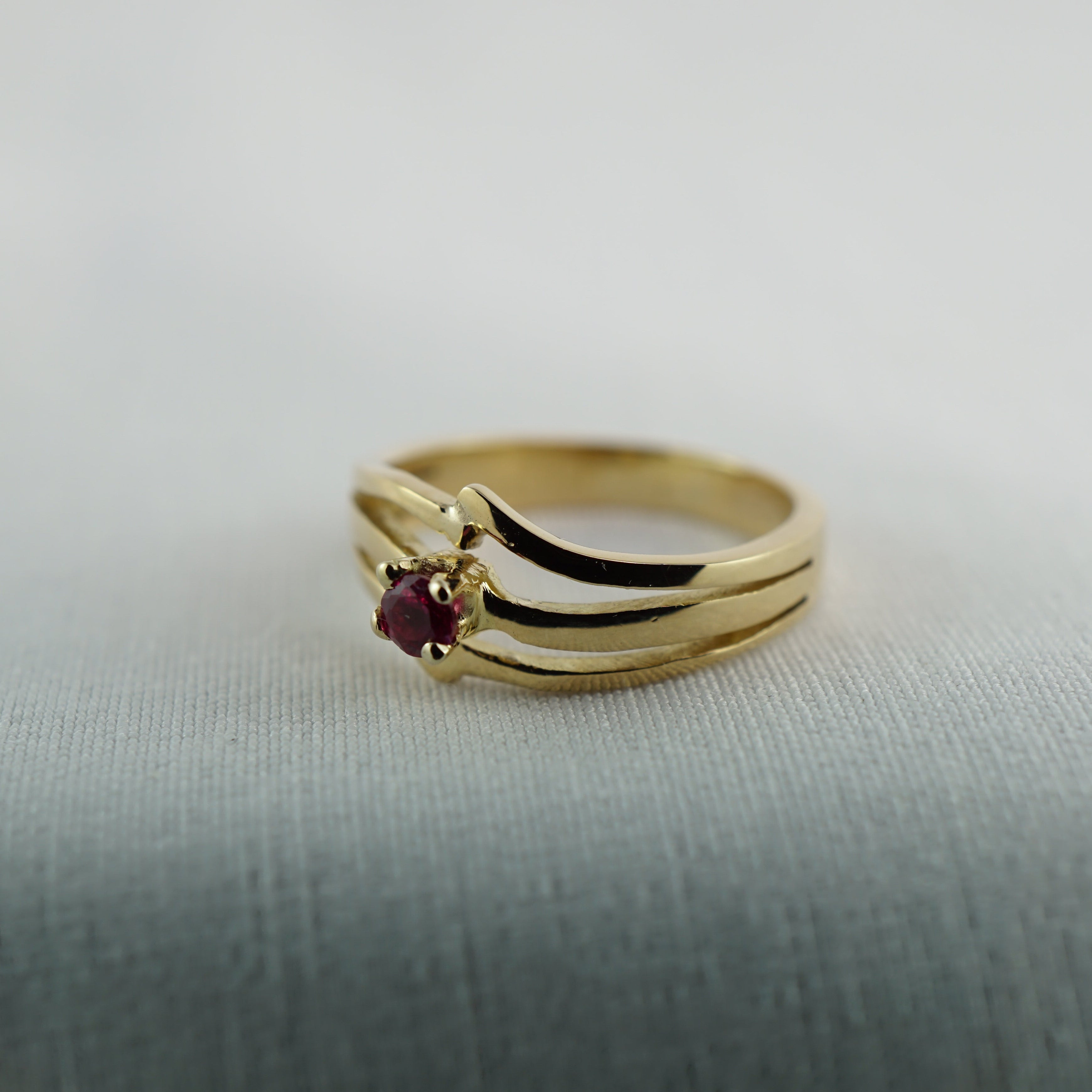 Vintage Natural Ruby Dress Ring