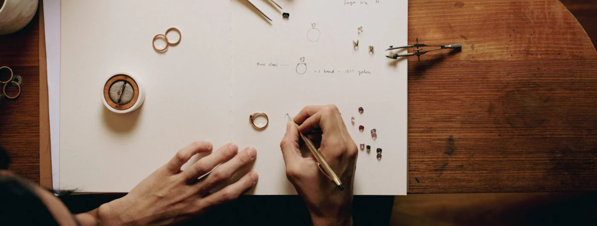 Daria Fox sketching rings