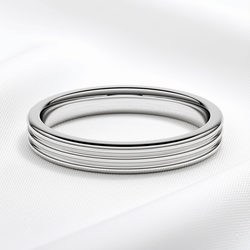 Grace 01 - Grooved Wedding Band
