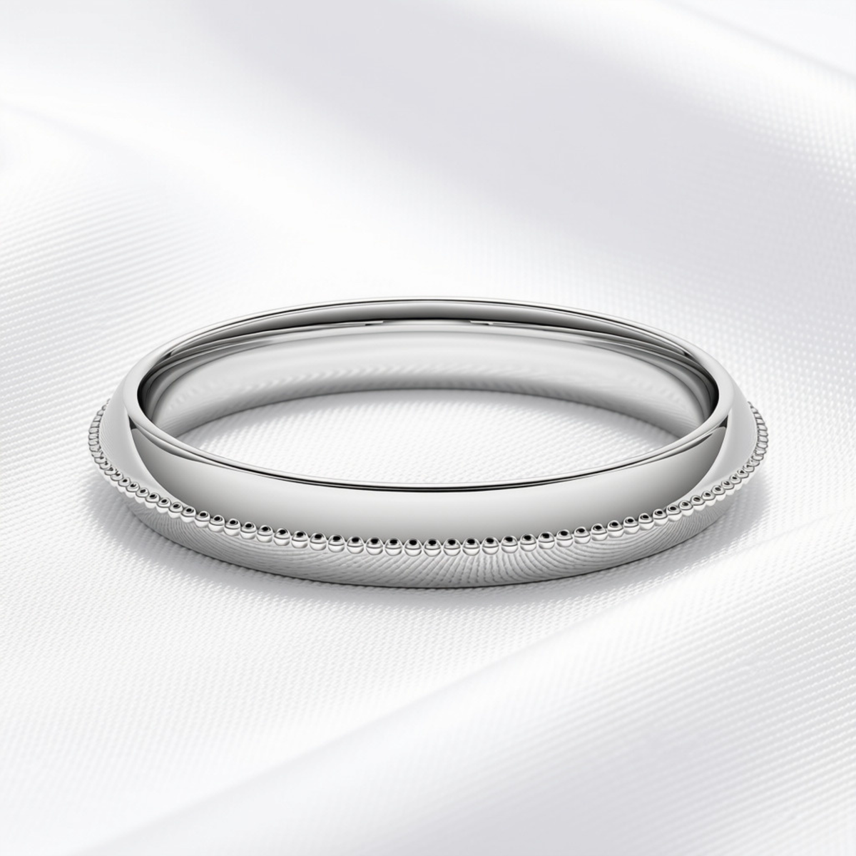 Maeve 01 - Milgrain Wedding Band