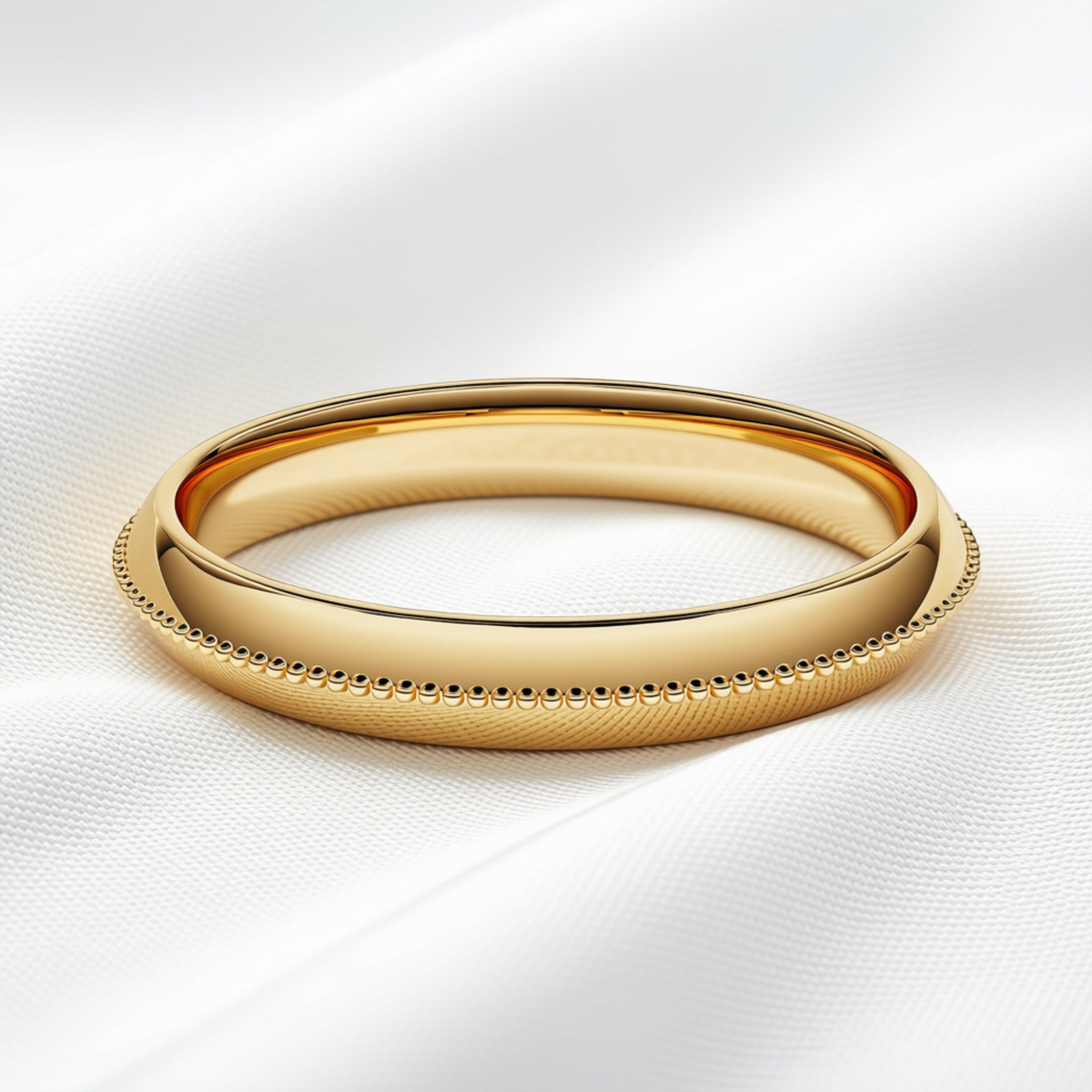 Maeve 01 - Milgrain Wedding Band