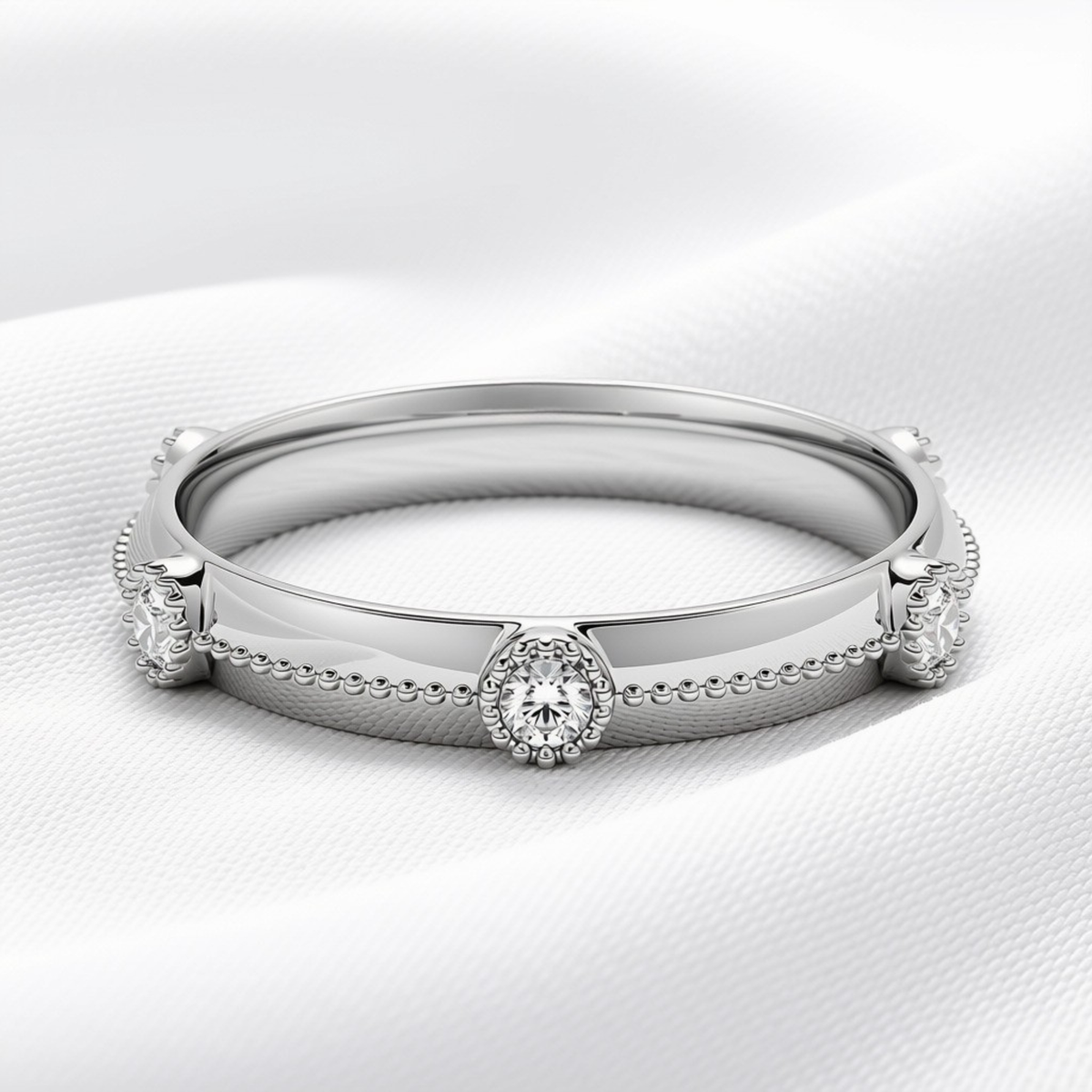 Maeve 02 - Milgrain Anniversary Ring