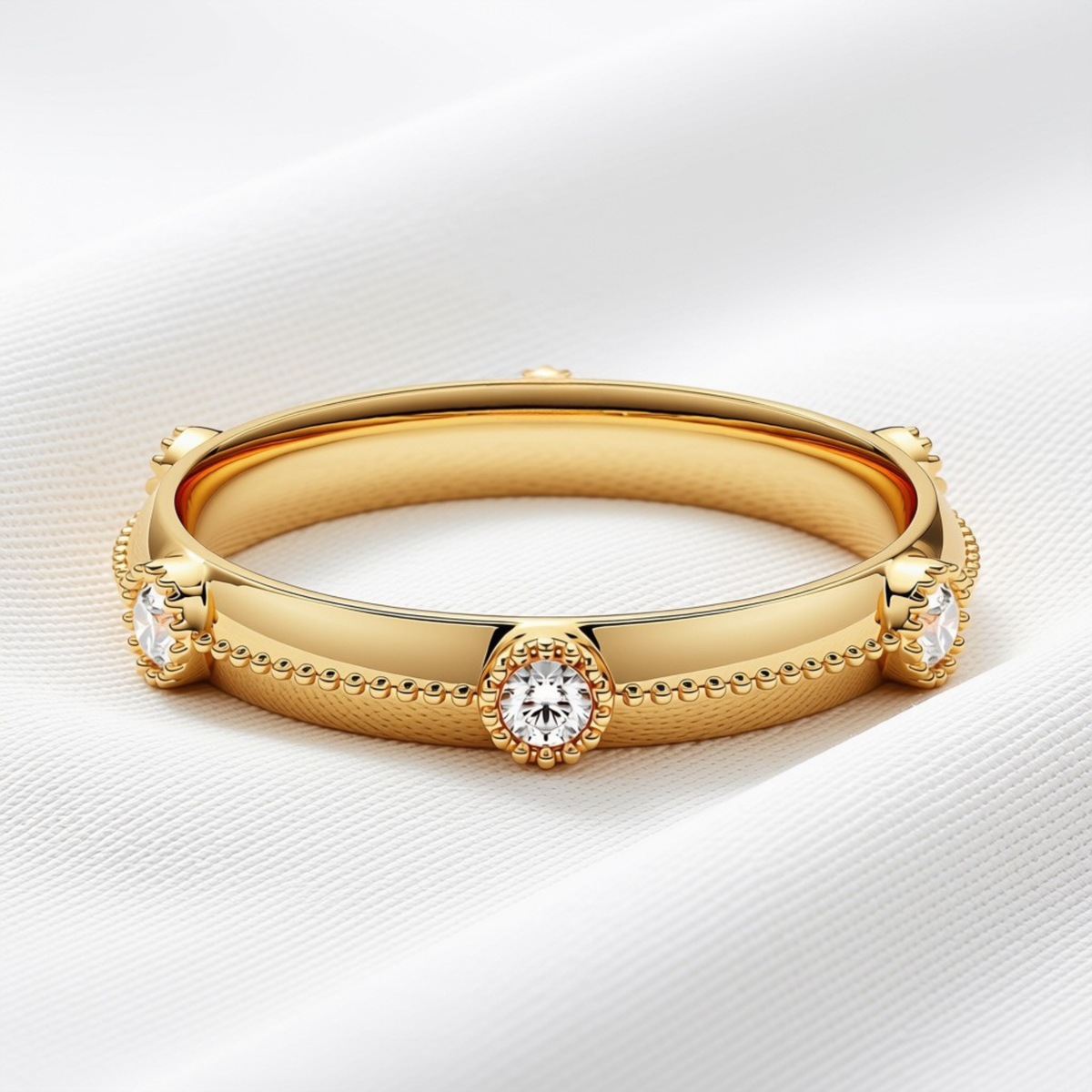Maeve 02 - Milgrain Anniversary Ring