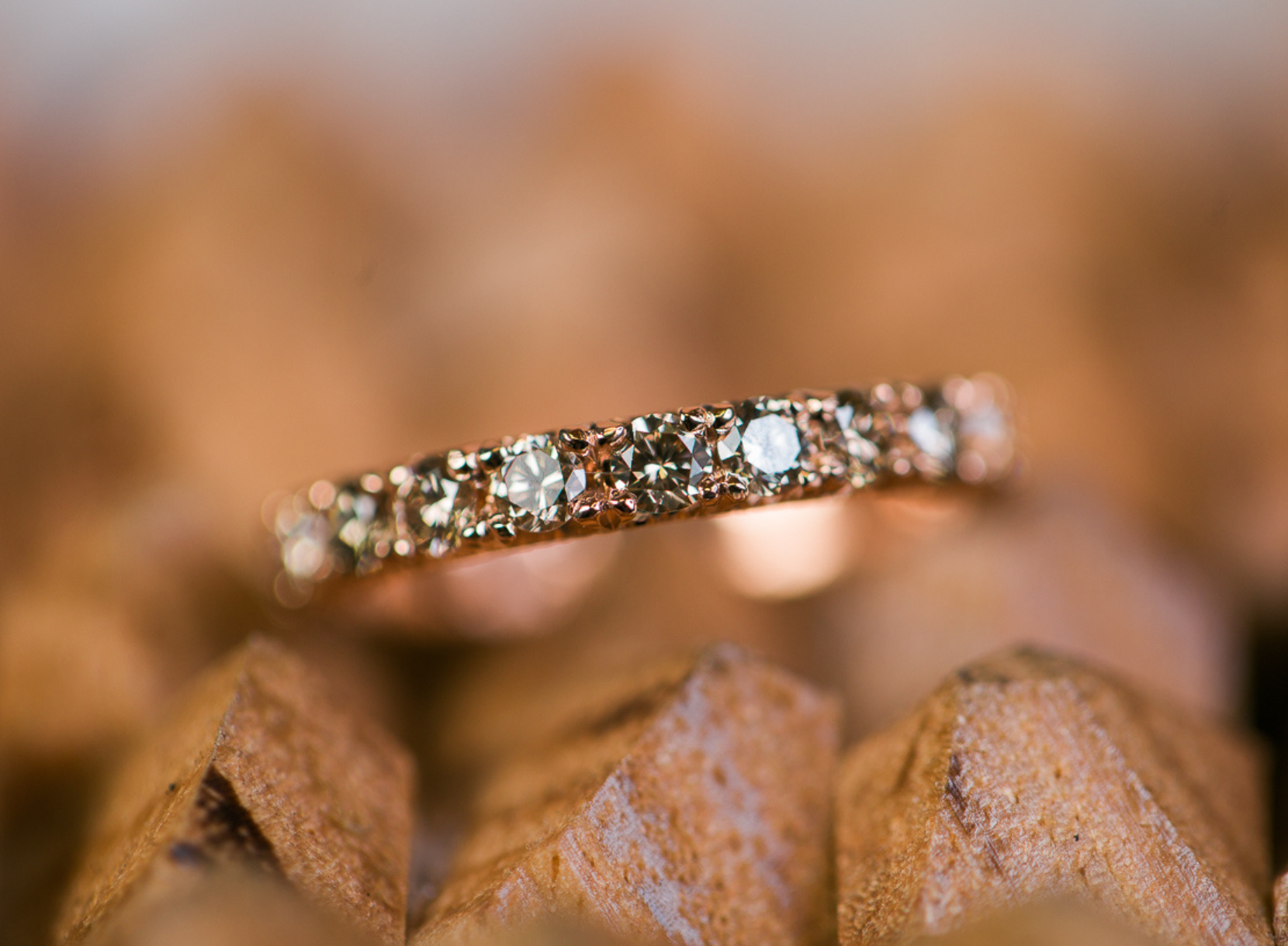 Close up of custom ring made by Terry Cockrem